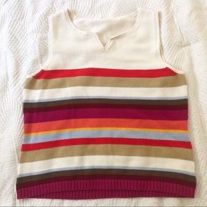 Knitted multicolor top